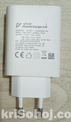 Vivo, 33w Flashcharge 2.0 চার্জার ও ক্যাবল